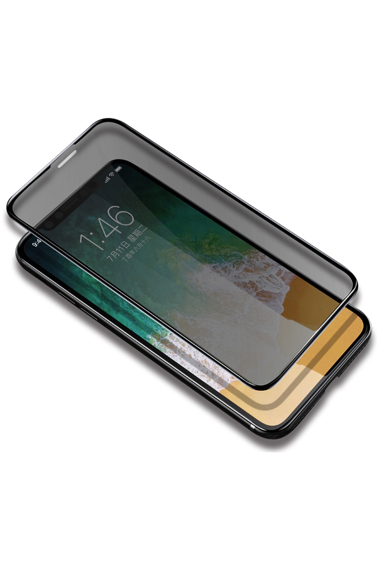 Yesido iPhone 11 Pro Max 5D Cam Ekran Koruyucu - Siyah