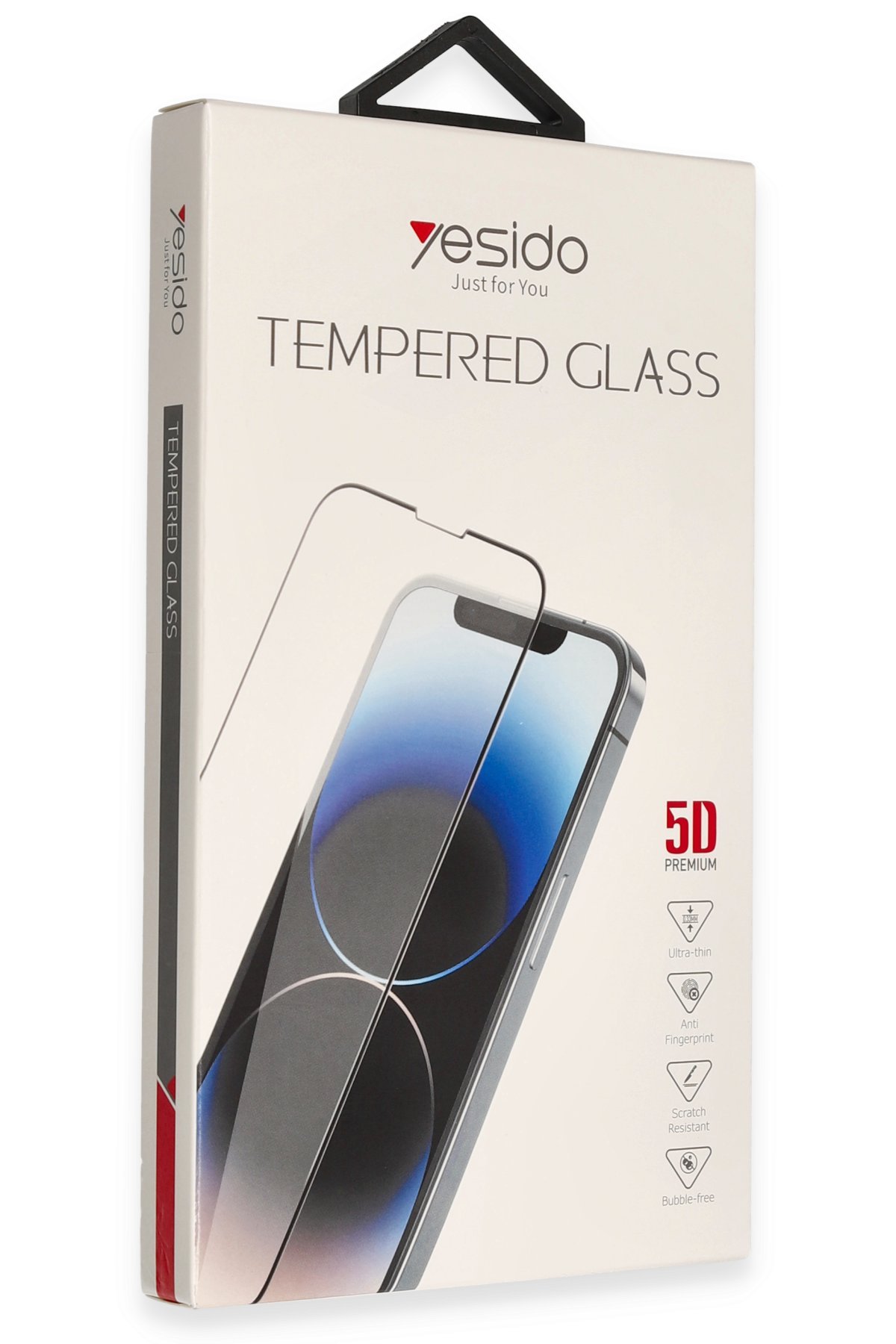Yesido iPhone 12 Pro Max Yesido 5D Hayalet Cam Ekran Koruyucu - Siyah