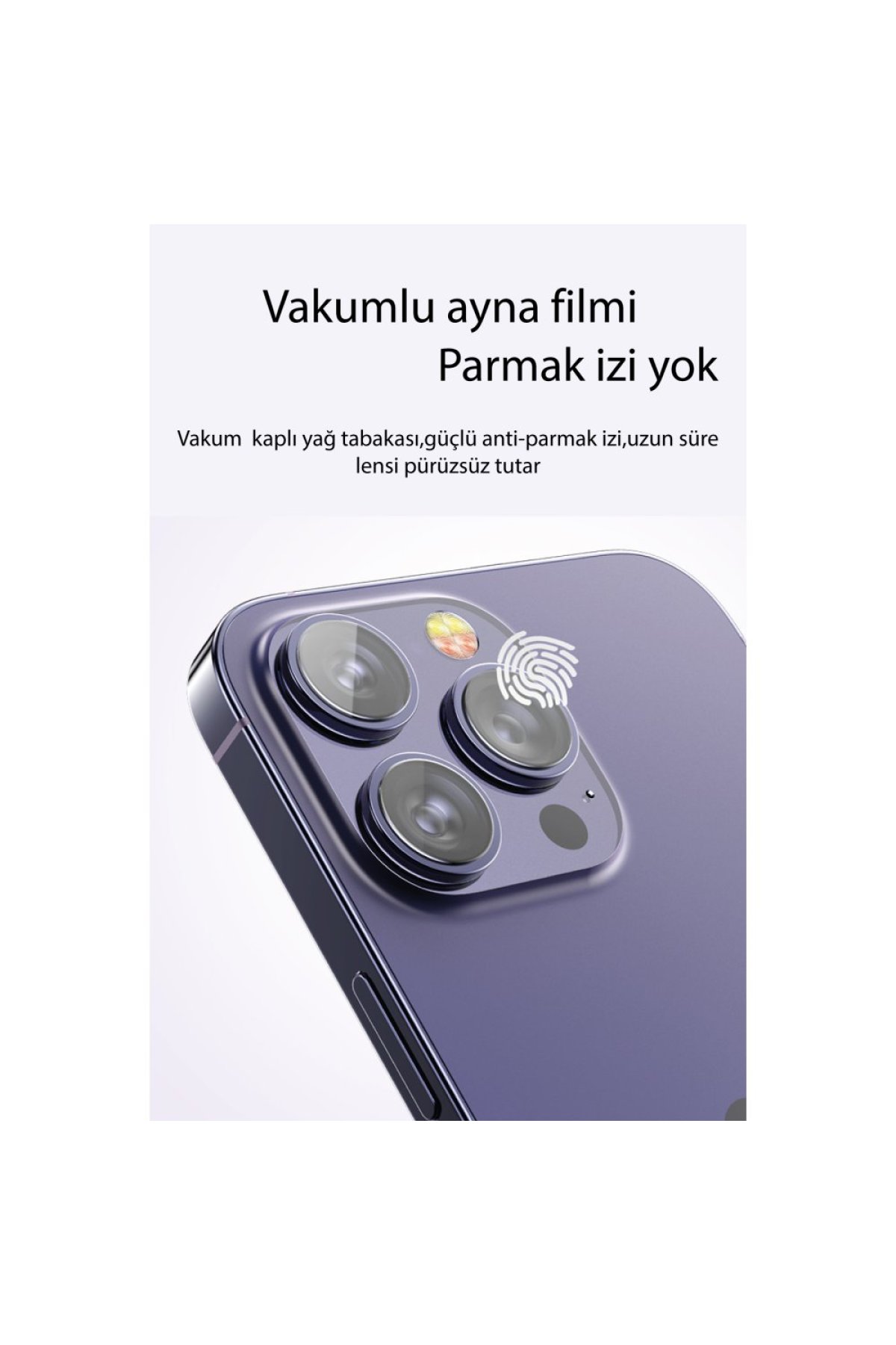 Yesido iPhone 13 WB27 Metal Kamera Lens - Kırmızı