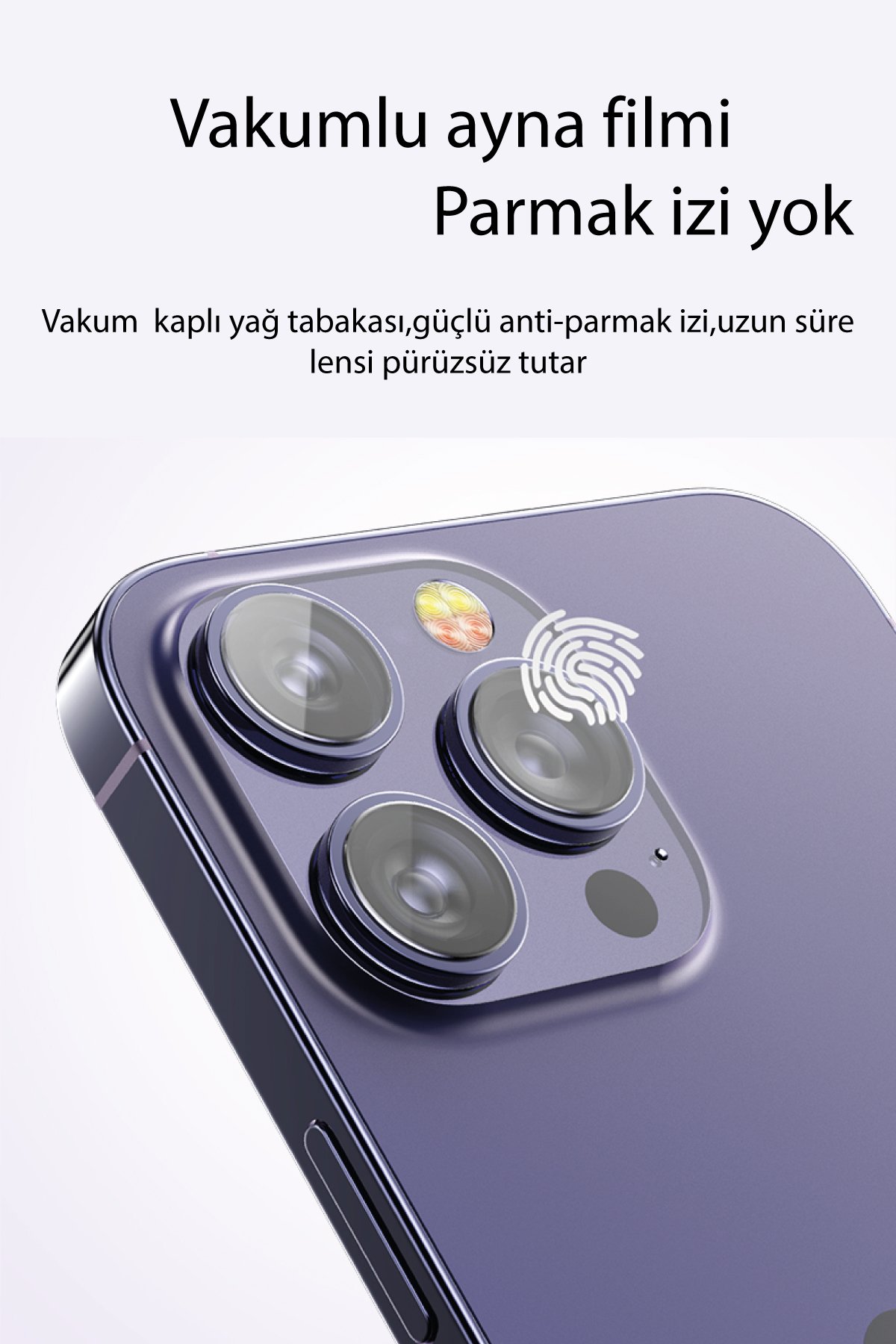 Yesido iPhone 14 WB27 Metal Kamera Lens - Gümüş