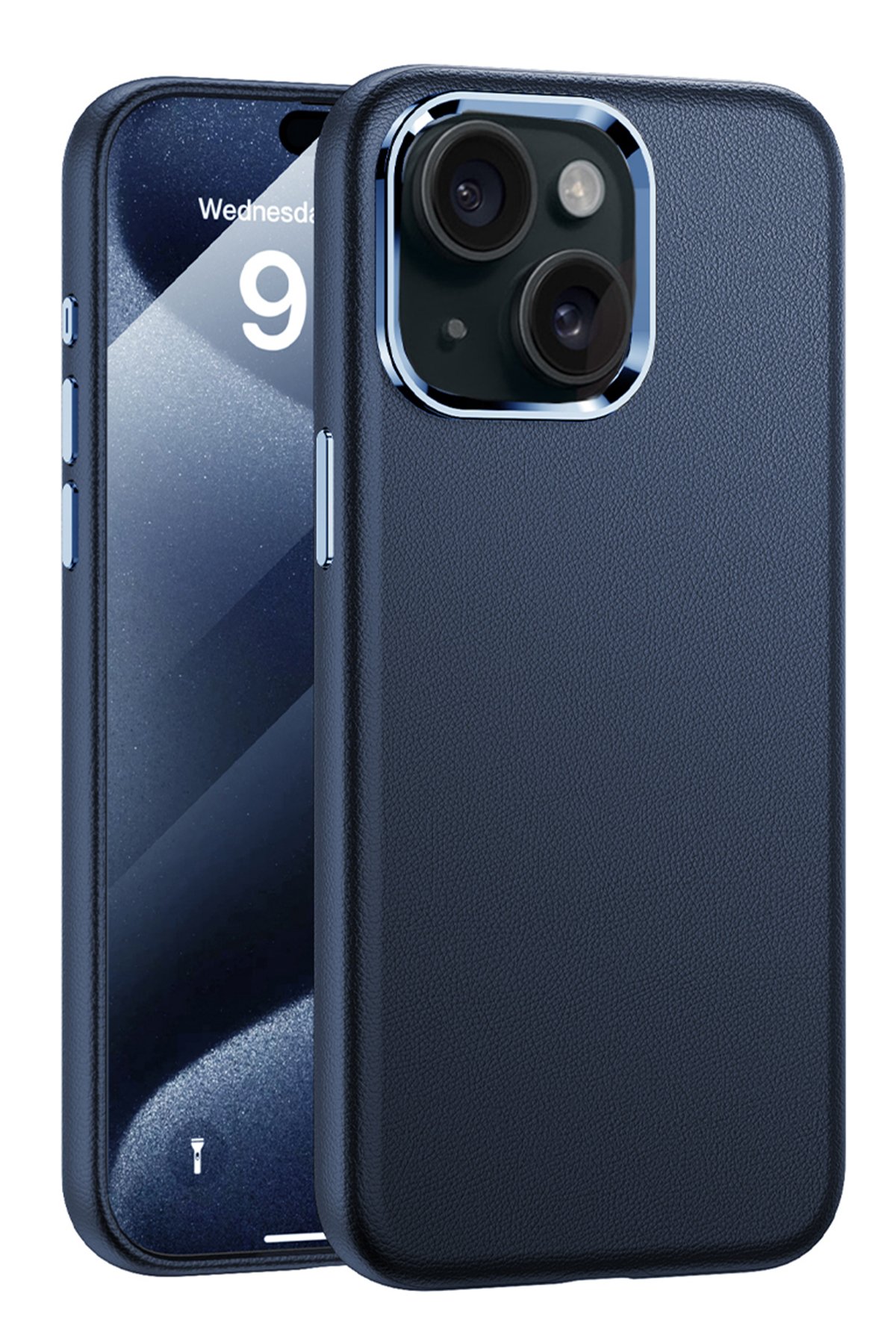 Yesido iPhone 15 PC09 Elegance Deri Magsafe Kapak - Turuncu