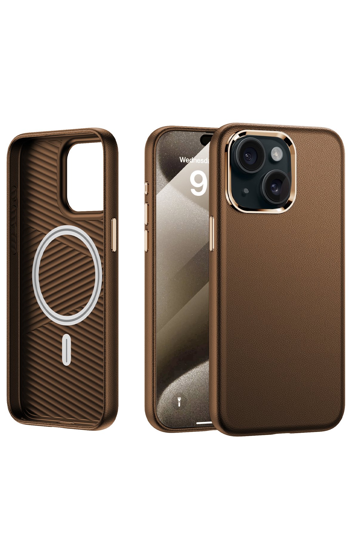 Yesido iPhone 15 WB27 Metal Kamera Lens - Natural Grey