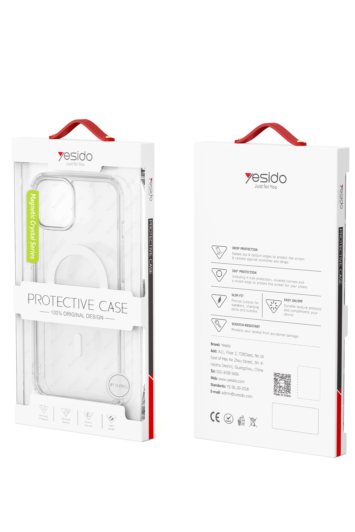 Yesido iPhone 15 Pro PC06 Tower Magsafe Kapak - Siyah