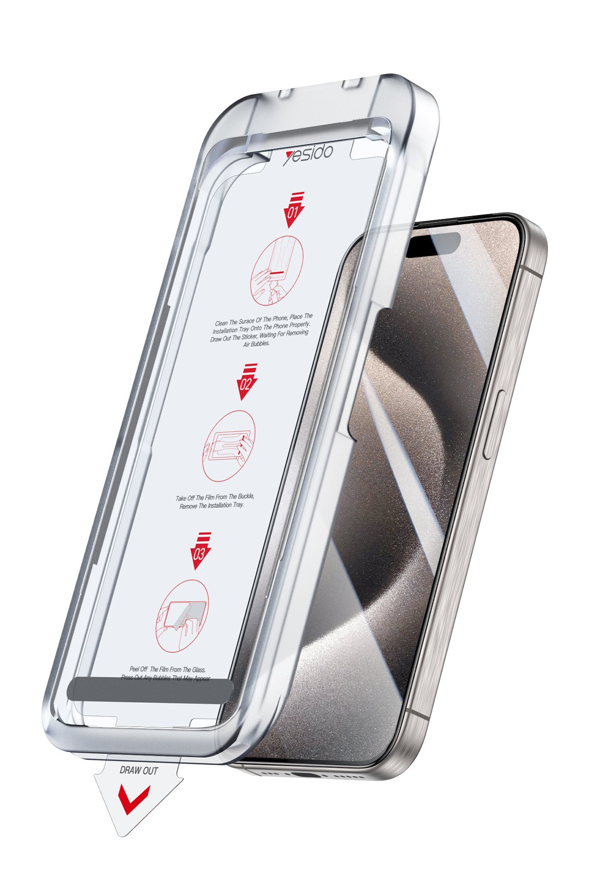 Yesido iPhone 15 Pro WB27 Metal Kamera Lens - Lacivert