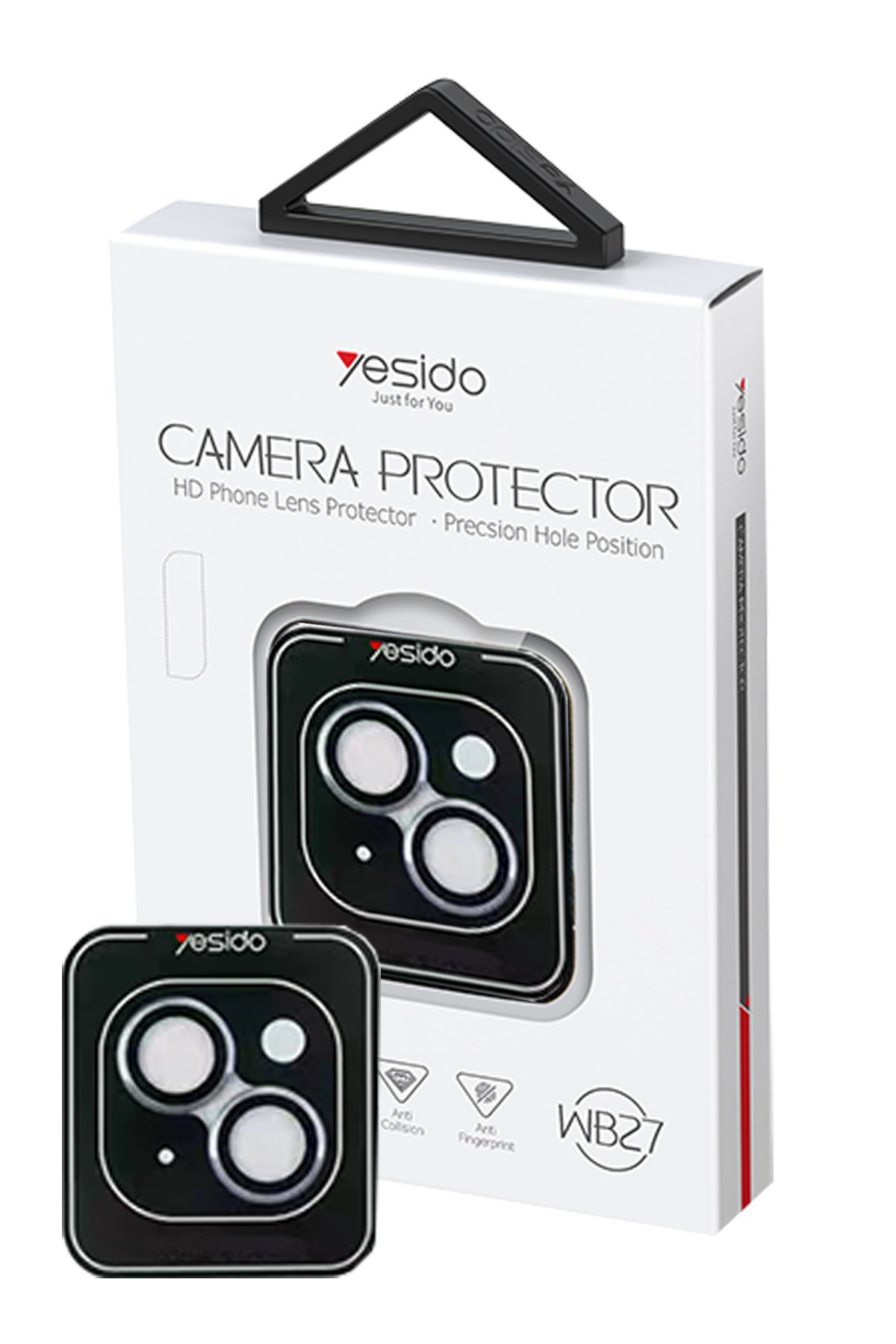 Yesido iPhone 15 TG18 AutoKit Hayalet Cam Ekran Koruyucu - Siyah