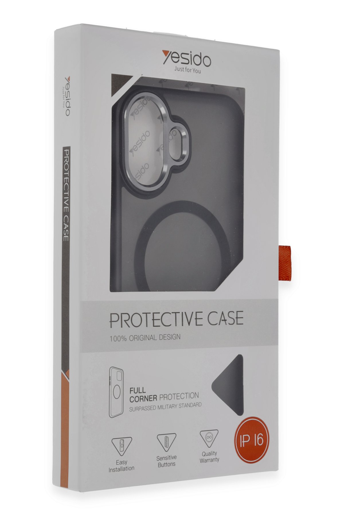 Yesido iPhone 16 PC15 Razor Magsafe Standlı Kapak - Titan Gri