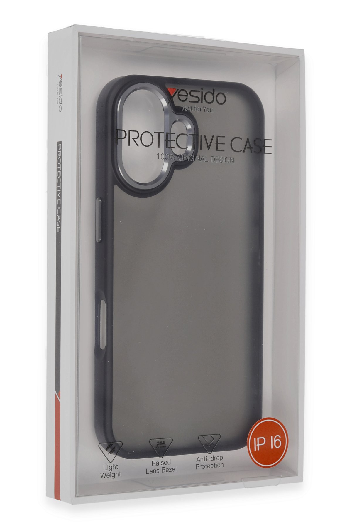 Yesido iPhone 16 WB54 Metal Kamera Lens - Siyah