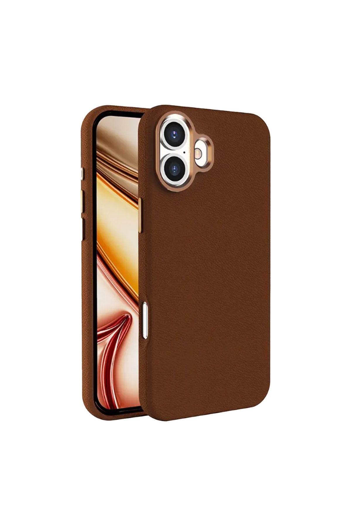 Yesido iPhone 16 Plus PC09 Elegance Deri Magsafe Kapak - Turuncu