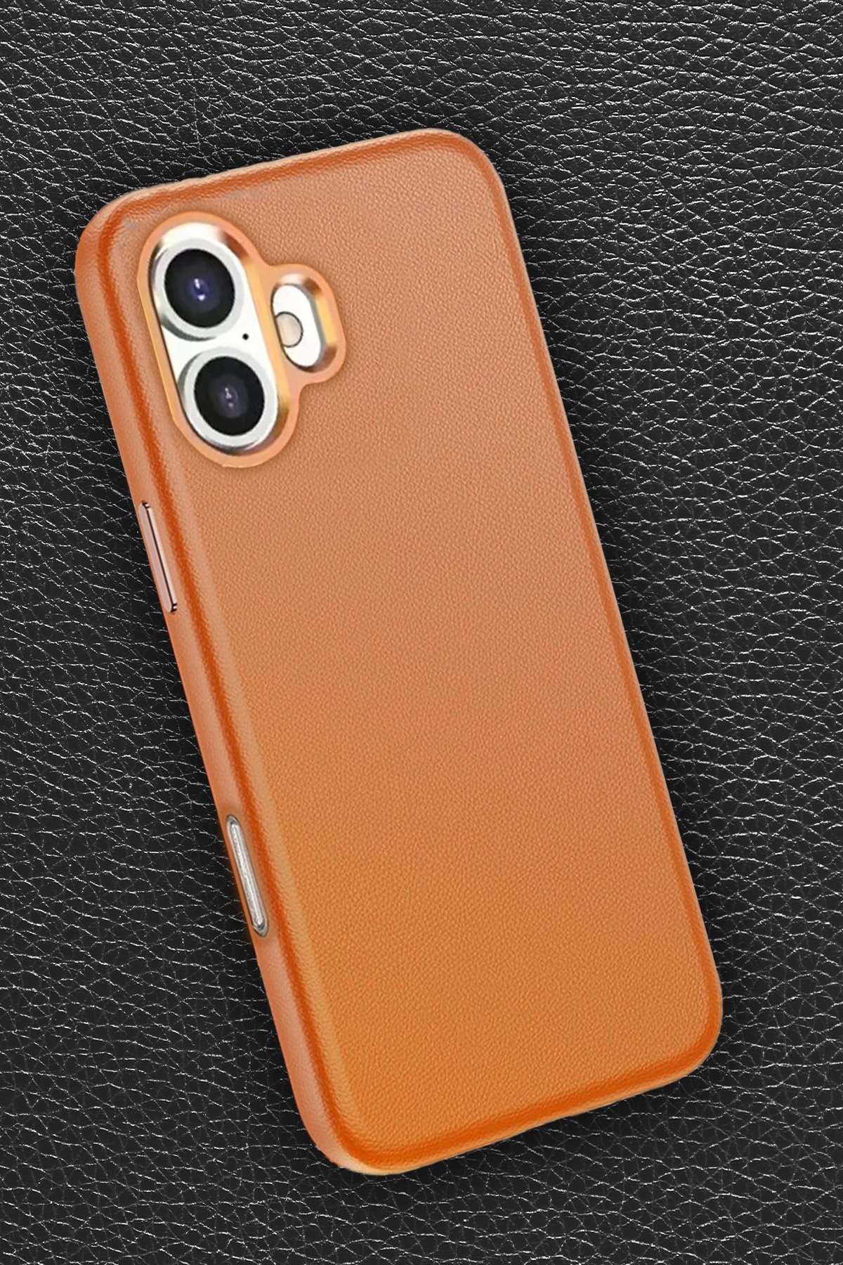 Yesido iPhone 16 Plus PC09 Elegance Deri Magsafe Kapak - Turuncu
