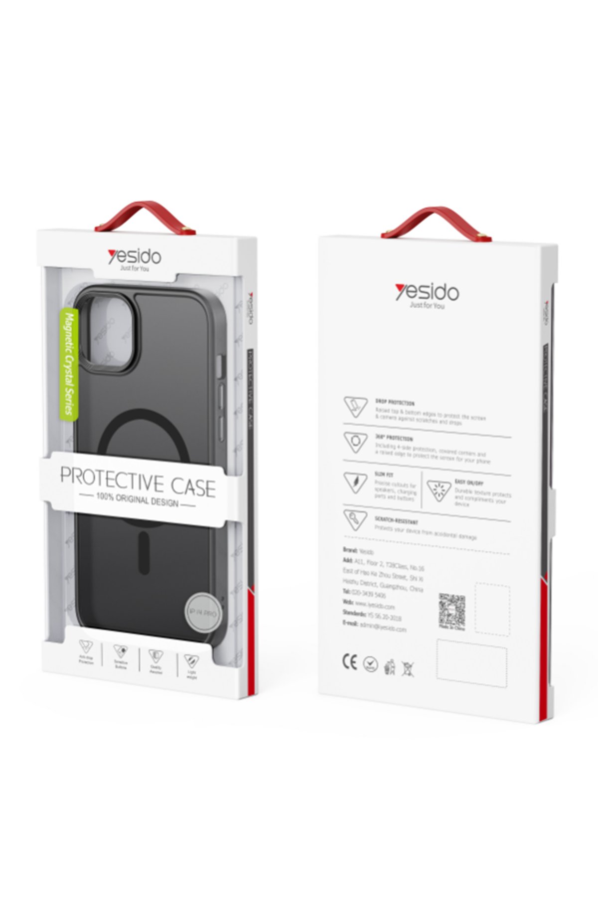 Yesido iPhone 16 Pro PC09 Elegance Deri Magsafe Kapak - Siyah