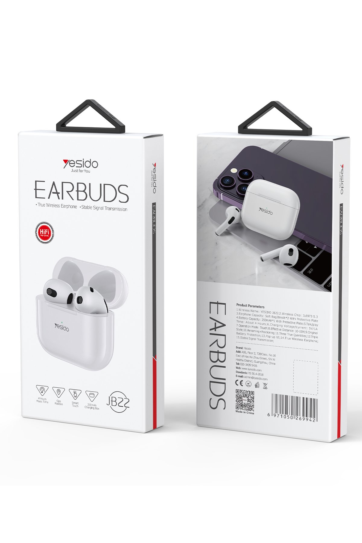 Yesido CA74 1.2M 2.4A Hasırlı Usb to Type-C Hızlı Şarj Kablosu - Siyah