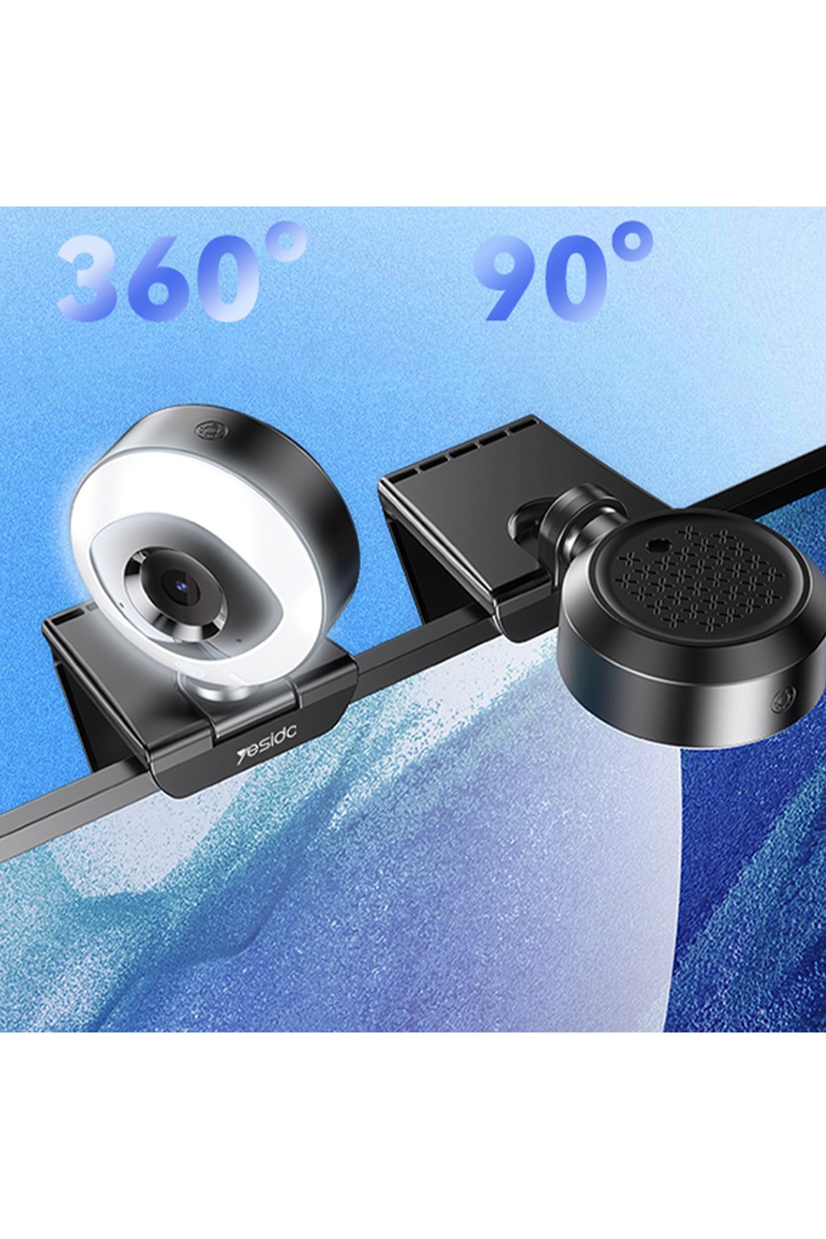 Yesido YC52 1 Adet 30W Type-C 1 Adet 30W Lightning 1 Adet 30W Usb Çıkışlı ve 1M 27W Type-C to Lightning Kablolu PD Şarj Cihazı - Siyah