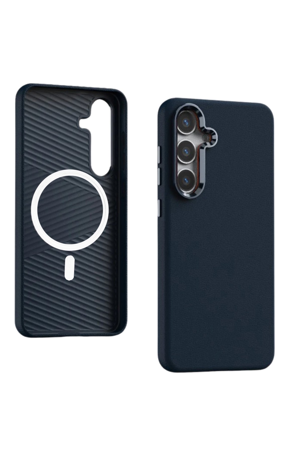 Yesido Samsung Galaxy S24 PC09 Elegance Deri Magsafe Kapak - Turuncu