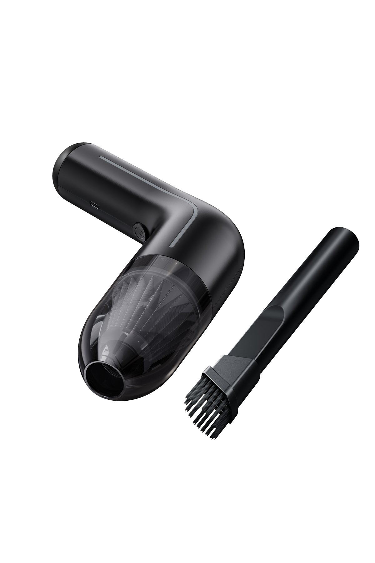 Yesido Y57 1 Adet 18W Usb / 1 Adet 30W Type-C ve 20W Dahili Lightning Kablolu PD Hızlı Araç Şarj - Siyah