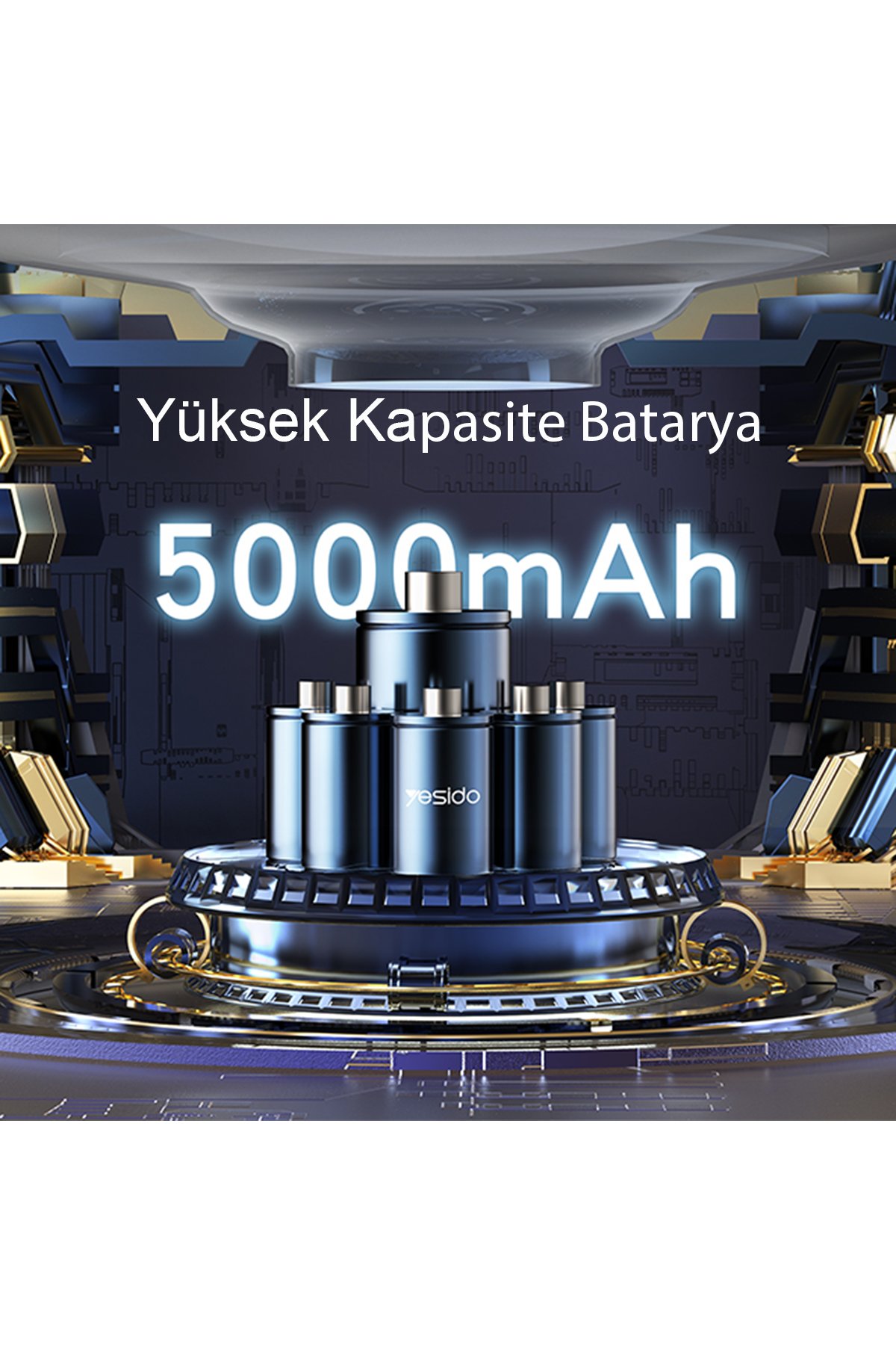 Yesido Y57 1 Adet 18W Usb / 1 Adet 30W Type-C ve 20W Dahili Lightning Kablolu PD Hızlı Araç Şarj - Siyah