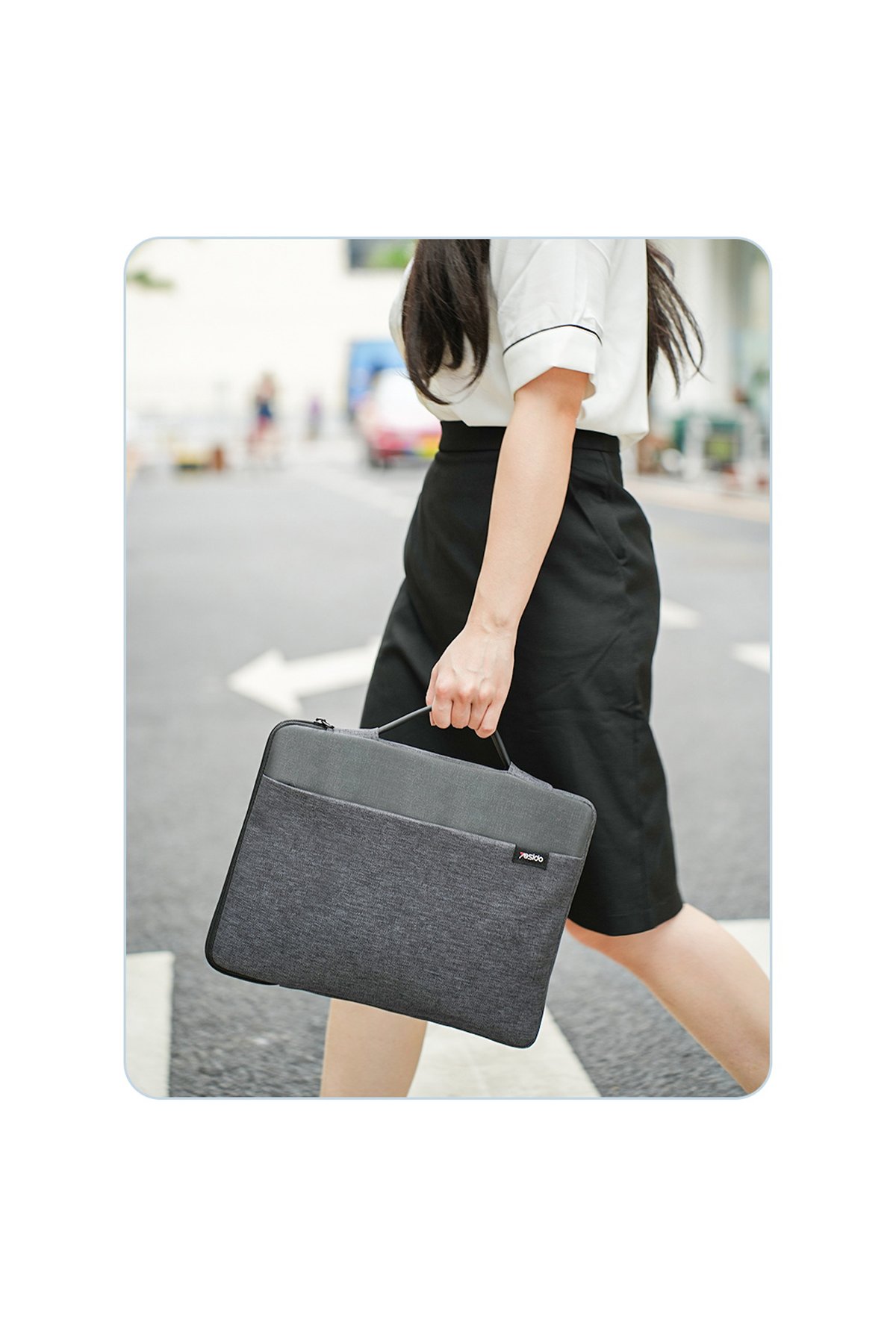 Yesido YC73 1 Adet 65W Type-C / 1 Adet 18W USB Çıkışlı Ekstra 1M Type-C to Type-C Kablolu GAN Hızlı Şarj Cihazı - Siyah