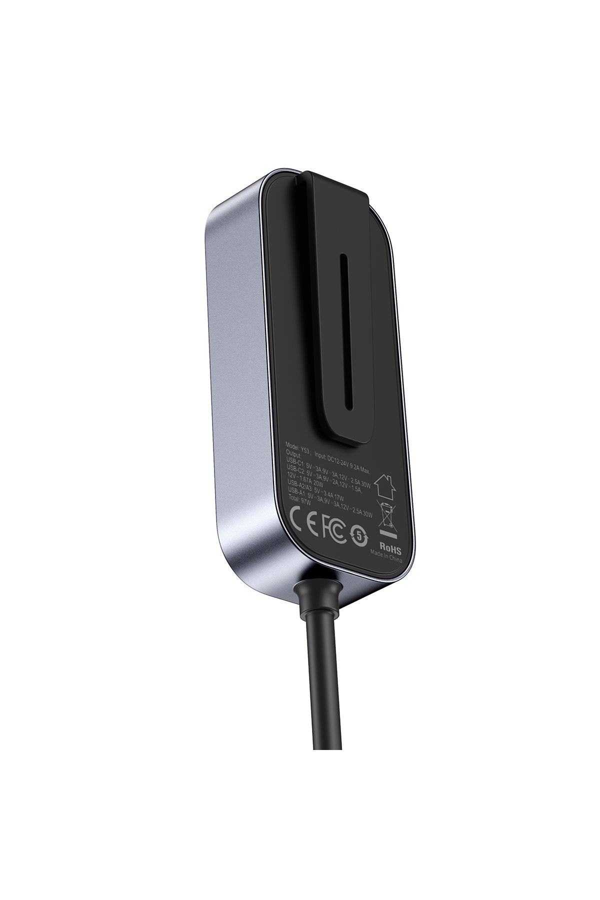 Yesido YF13 Led Işıklı Katlanabilir Ayaklı Masaüstü Soğutma Fanı - Beyaz