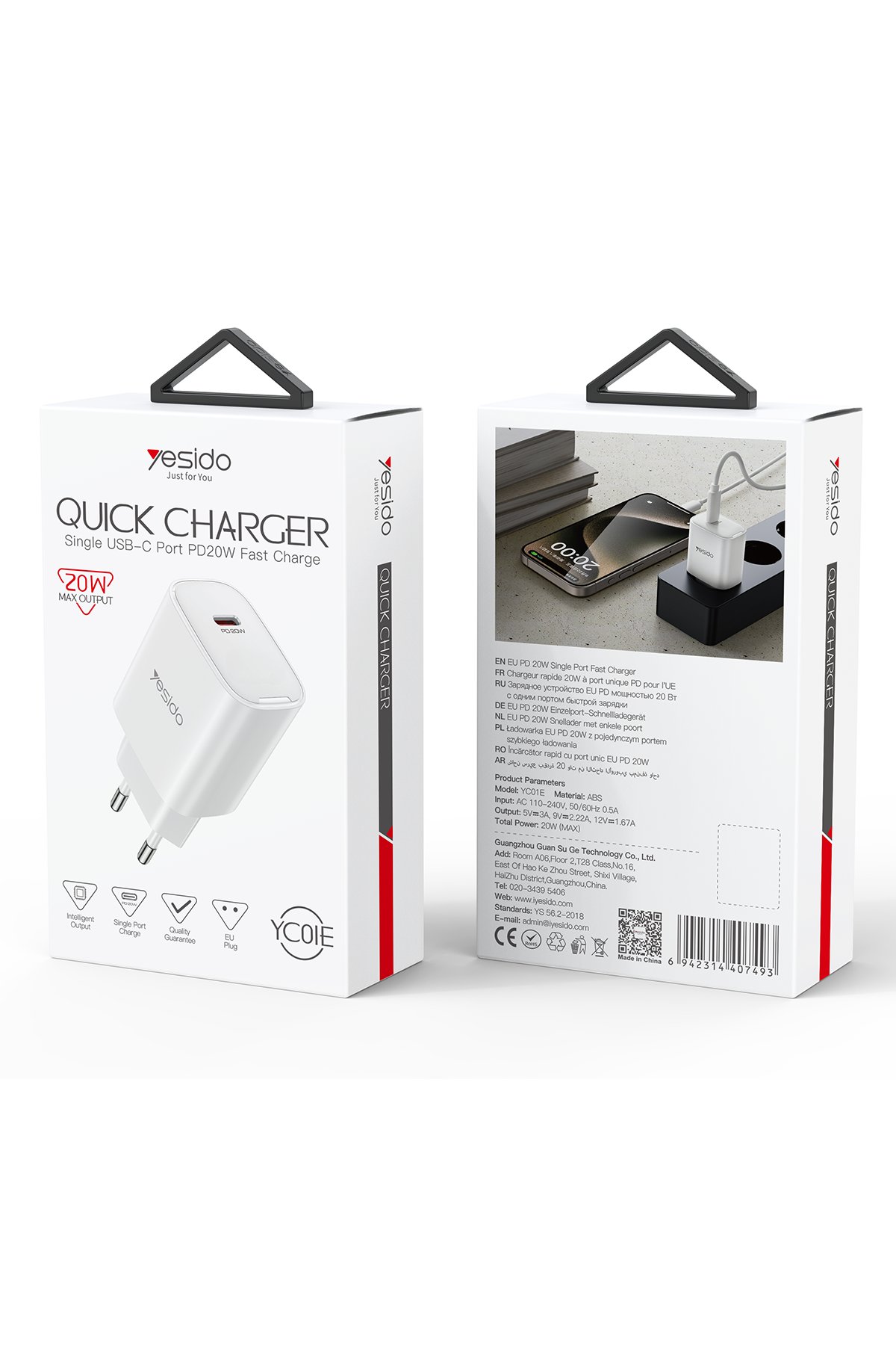 Yesido IO17 1.89 inç IP68 Su Geçirmez Konuşmalı Akıllı Saat - Siyah