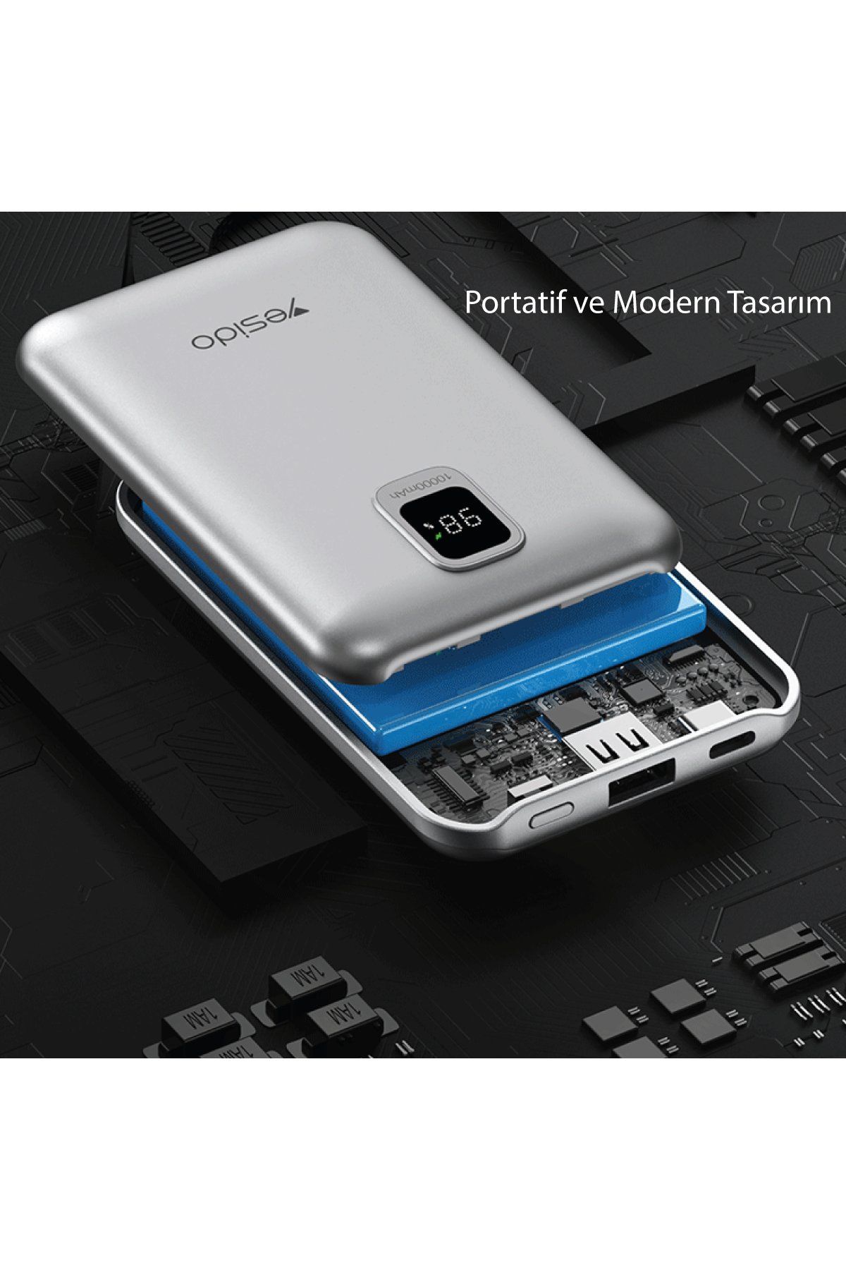 Yesido CA168 1.2M 60W Type-C to Type-C PD Hızlı Şarj Kablosu - Mor