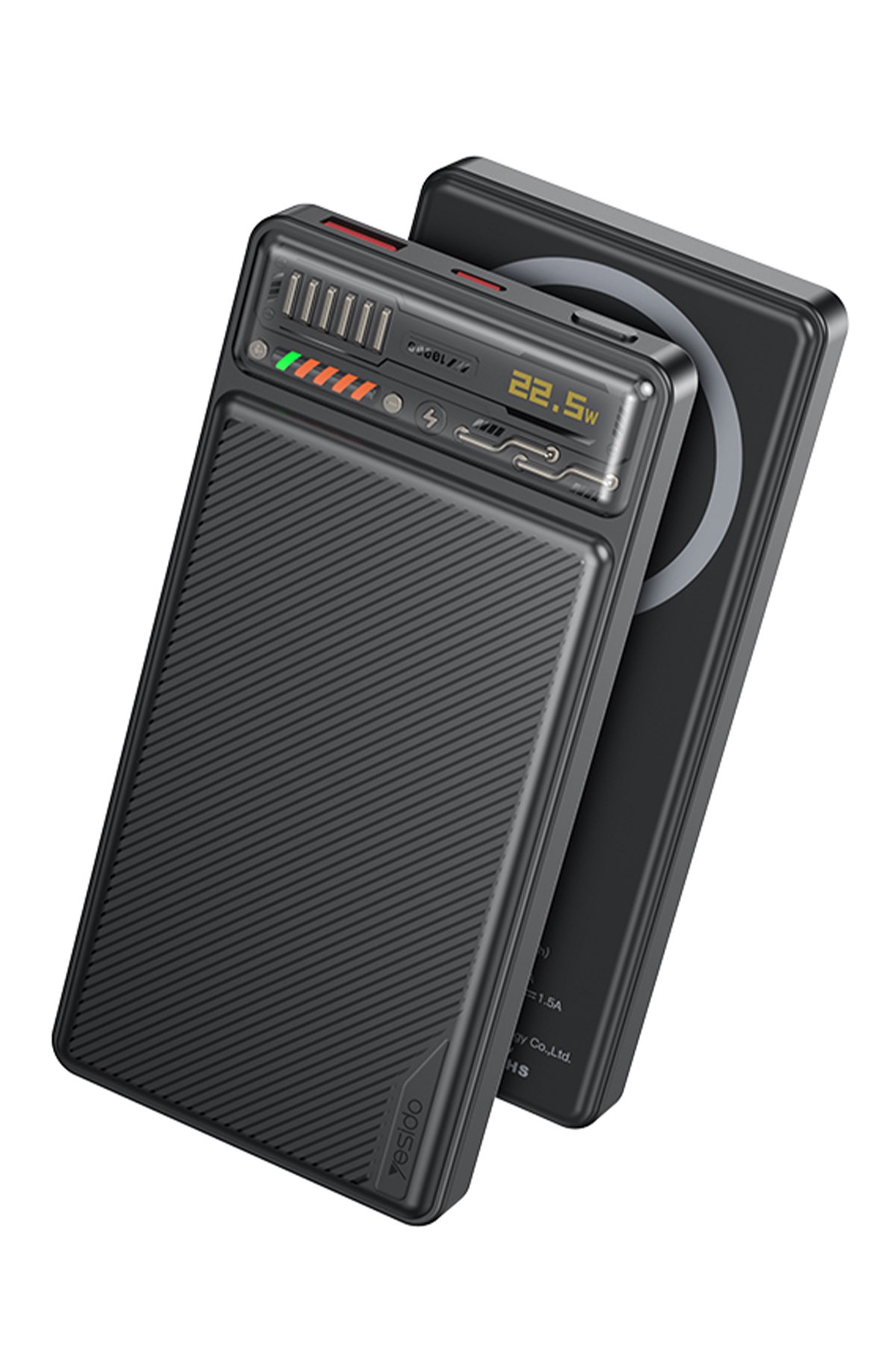 Yesido GS25 Lightning to Type-C 27W Dijital Ekranlı Dönüştürücü - Siyah