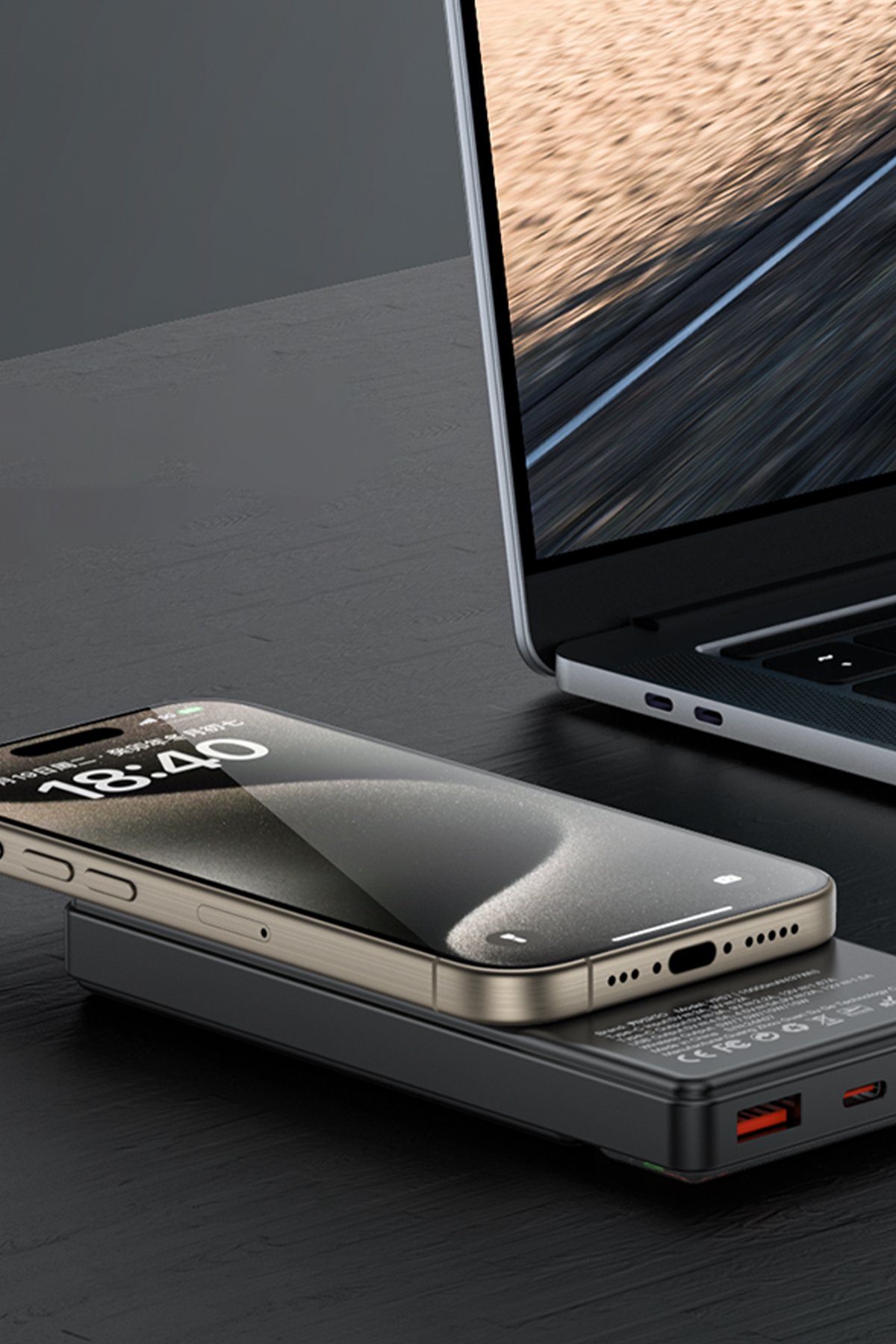 Yesido GS25 Lightning to Type-C 27W Dijital Ekranlı Dönüştürücü - Siyah