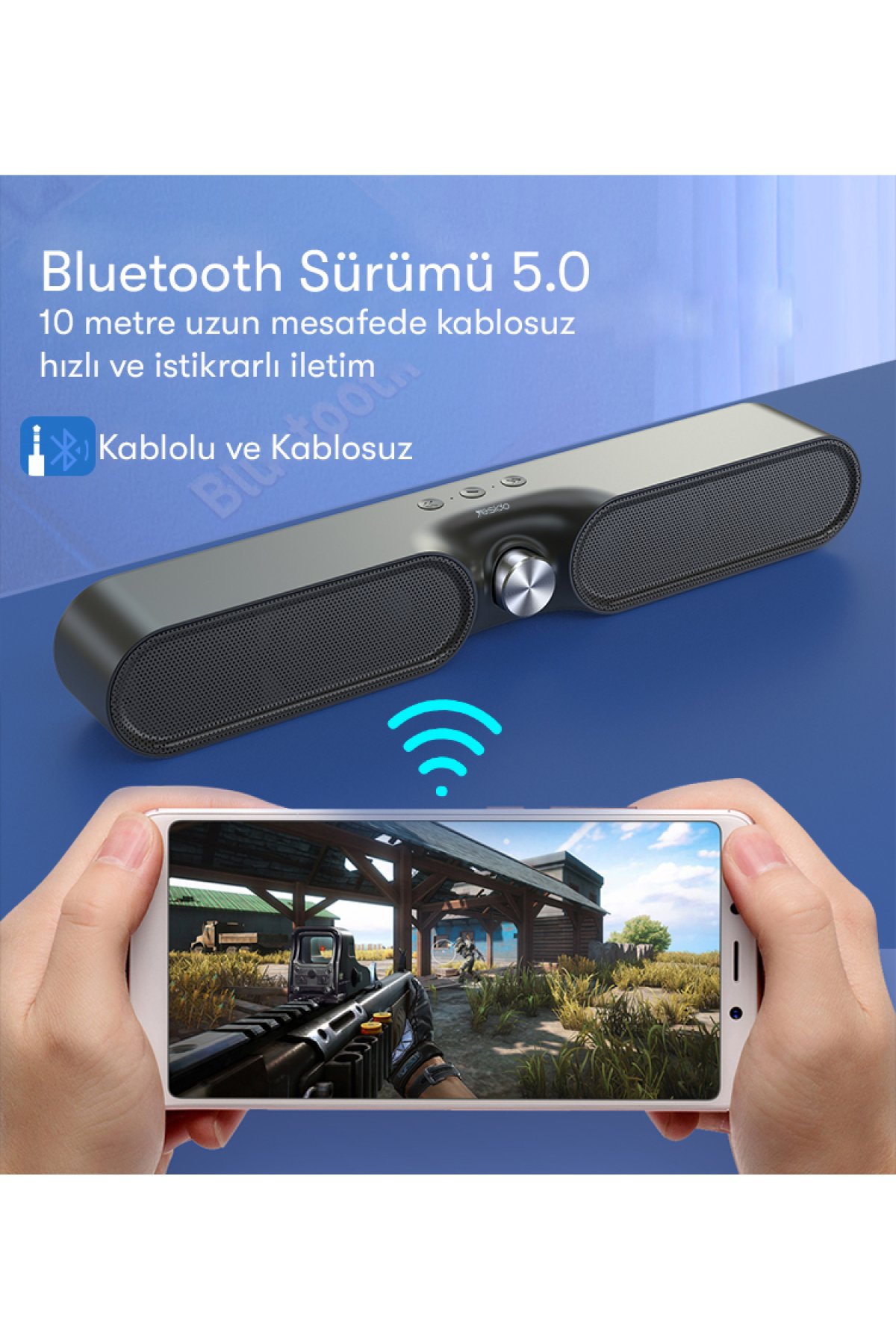 Yesido WB46 PVC Esnek Kumaşlı Sırt Çantası - Siyah