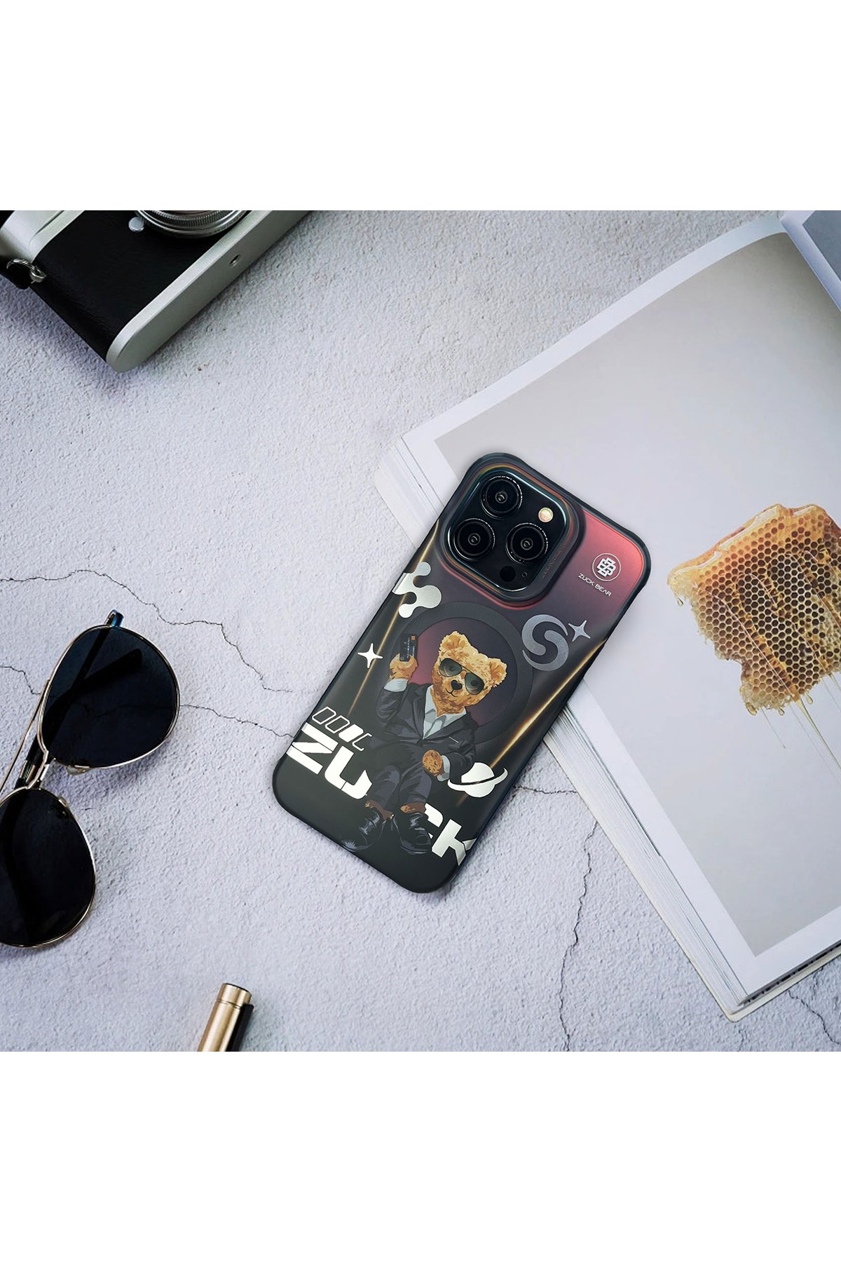 ZuckBear iPhone 15 Pro Max New York Never Sleeps Magsafe Kapak - Brooklyn Baller