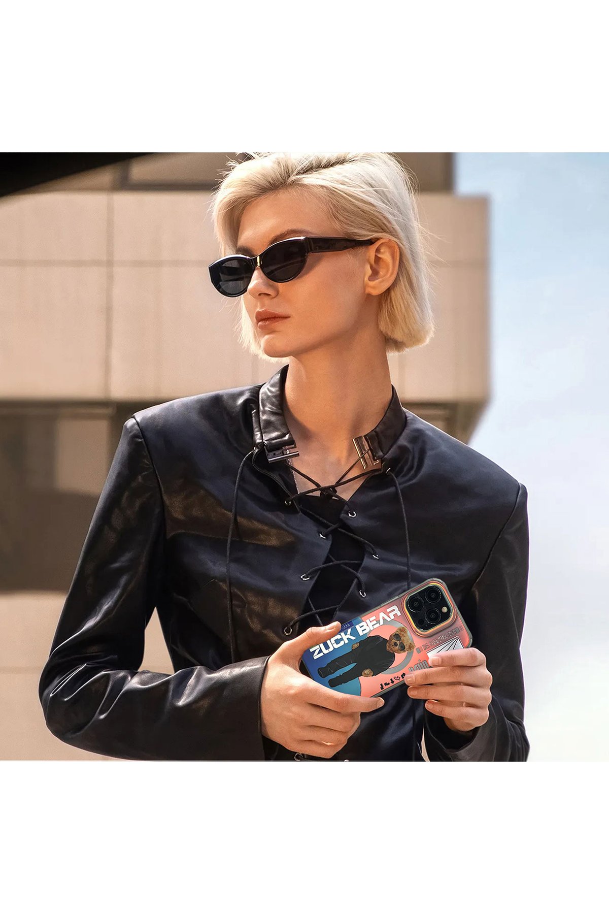 ZuckBear iPhone 15 Pro Max New York Never Sleeps Magsafe Kapak - Brooklyn Baller