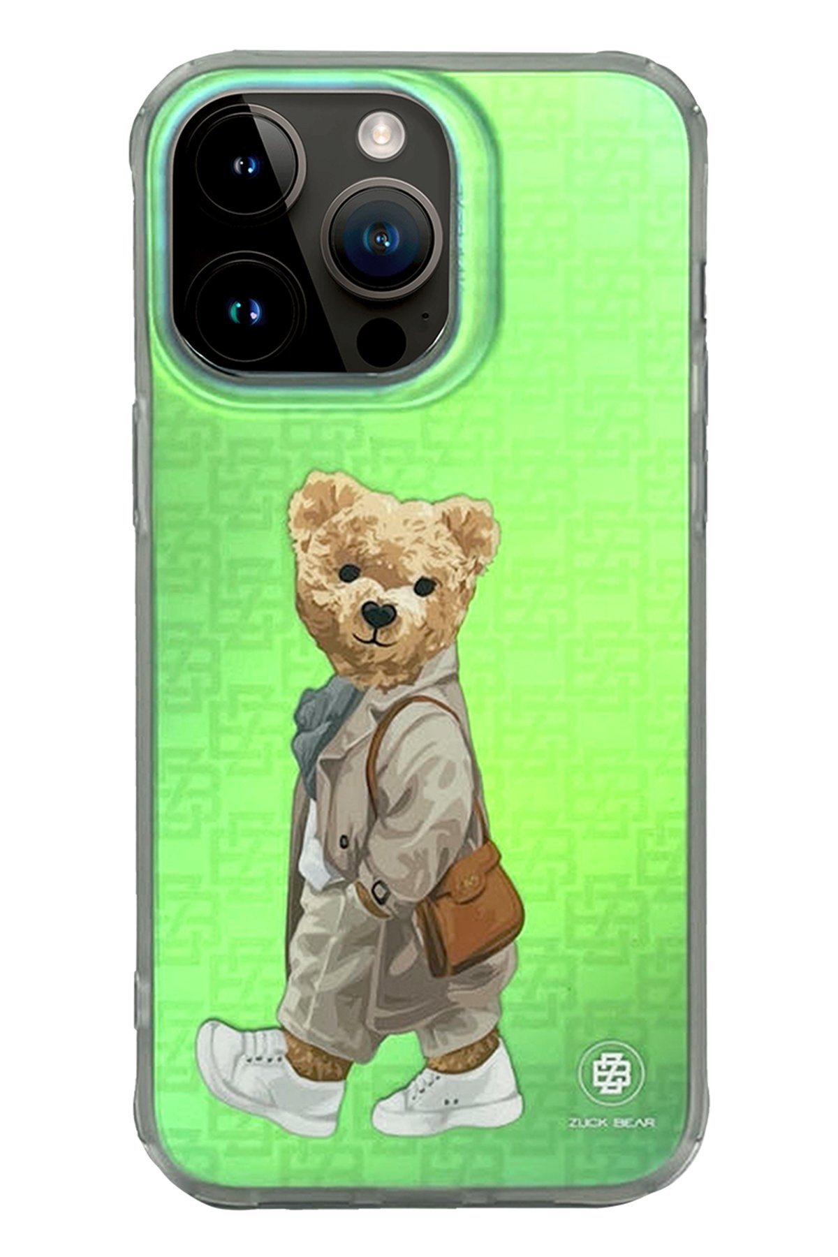 ZuckBear iPhone 15 Pro Max Claude Standlı Kapak - Kahverengi