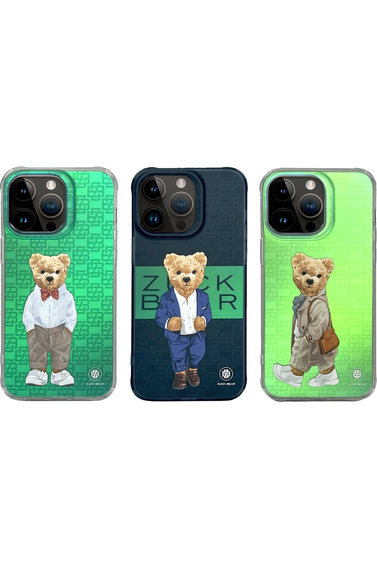 ZuckBear iPhone 15 Pro Max Claude Standlı Kapak - Kahverengi