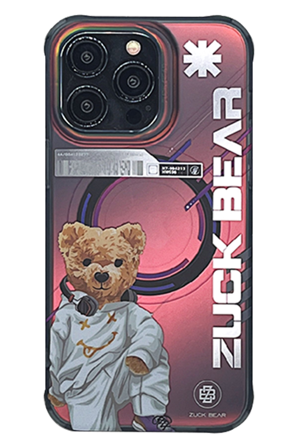 ZuckBear iPhone 15 Pro Max Claude Standlı Kapak - Lacivert