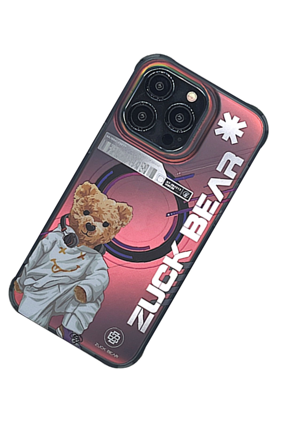 ZuckBear iPhone 15 Pro Max Claude Standlı Kapak - Lacivert