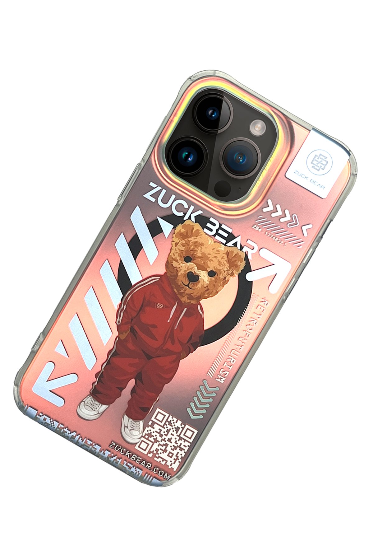 ZuckBear iPhone 15 Pro Max Claude Standlı Kapak - Kahverengi