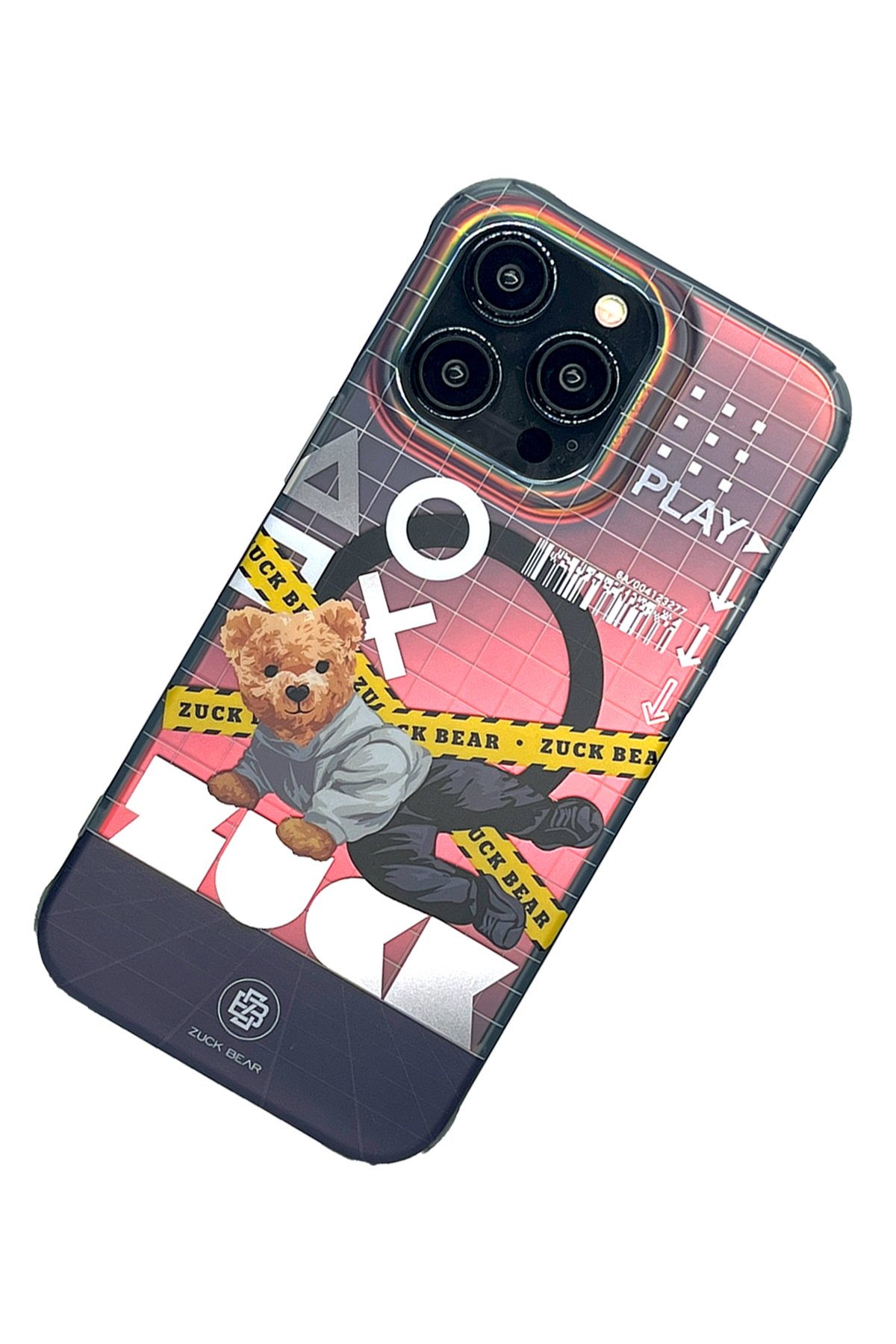 ZuckBear iPhone 15 Pro Claude Standlı Kapak - Siyah