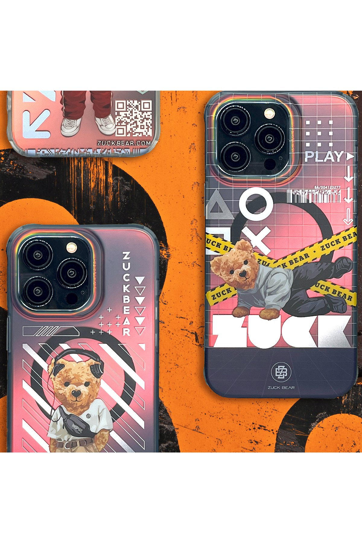ZuckBear iPhone 15 Pro Claude Standlı Kapak - Siyah