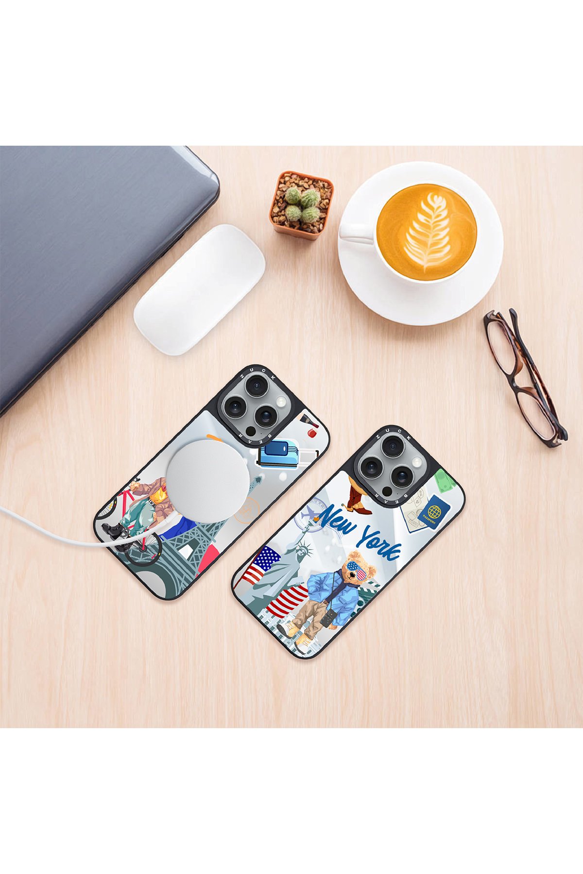 ZuckBear iPhone 16 Harold Magsafe Kapak - Turuncu